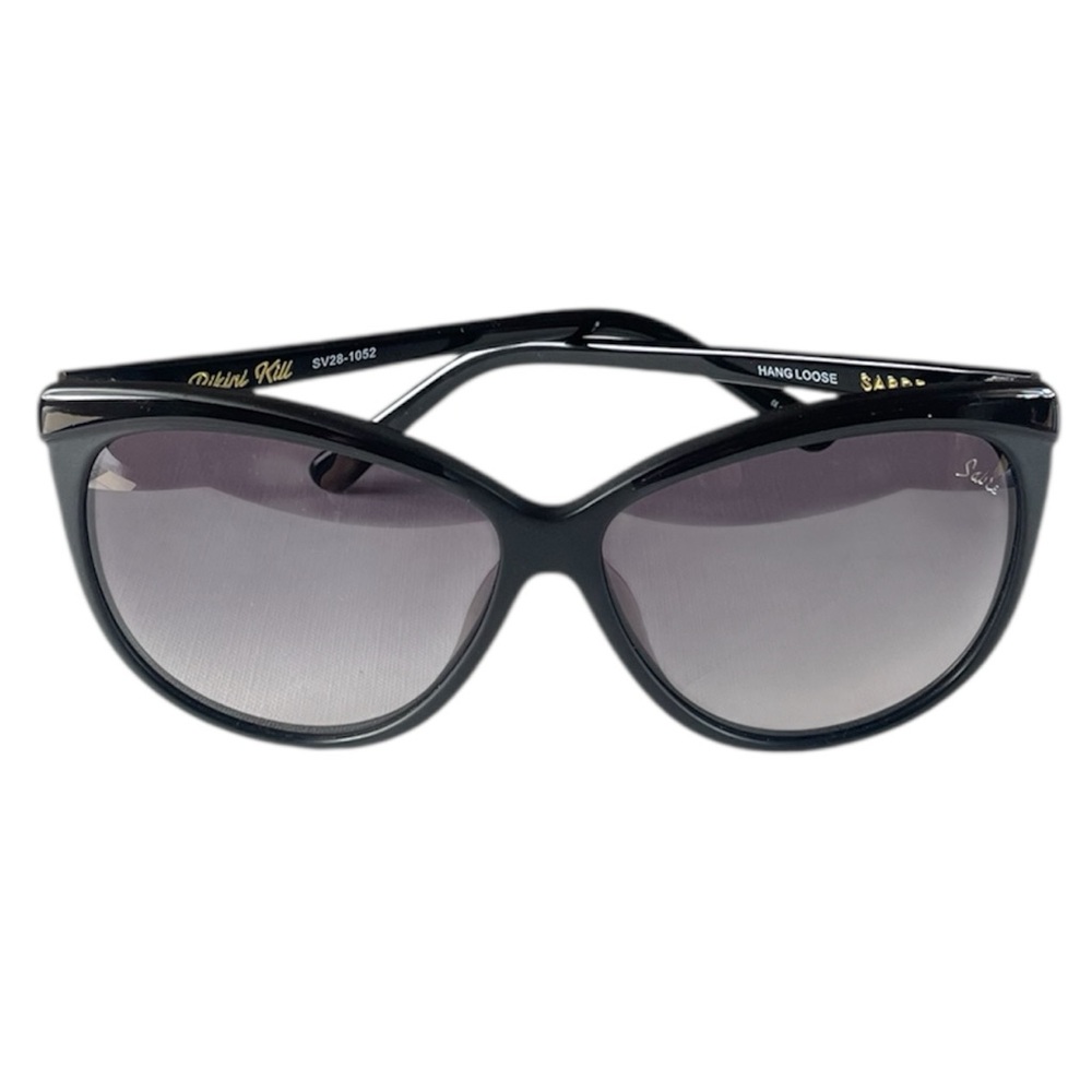 Vintage SABRE Bikini Kill Gradient Lens Black Sunglasses